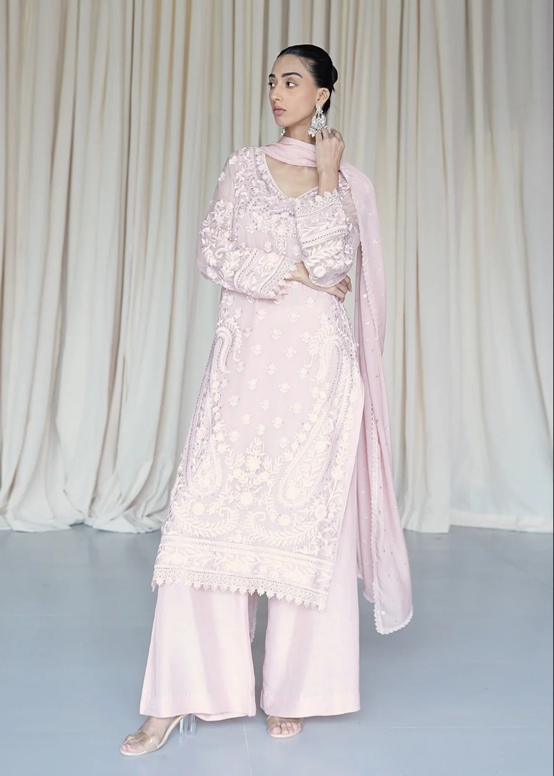 Rafa Pink With Sequins - Rizwan Beyg Design