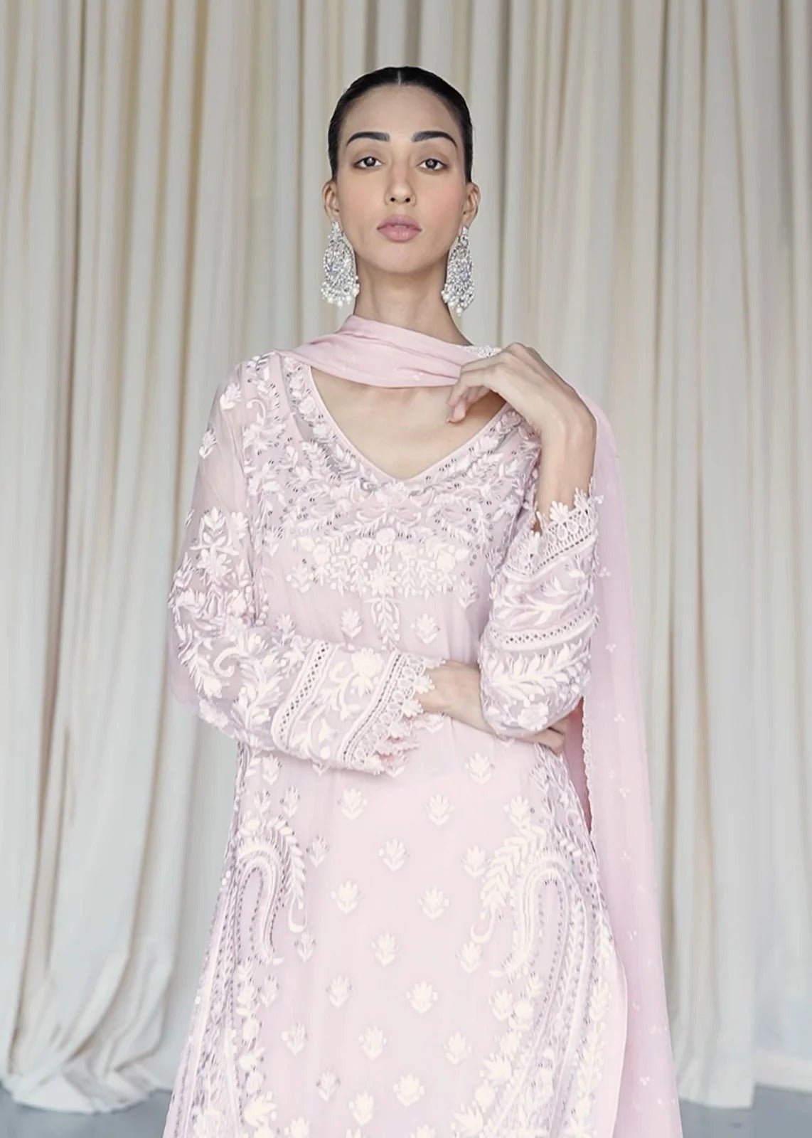 Rafa Pink With Sequins - Rizwan Beyg Design