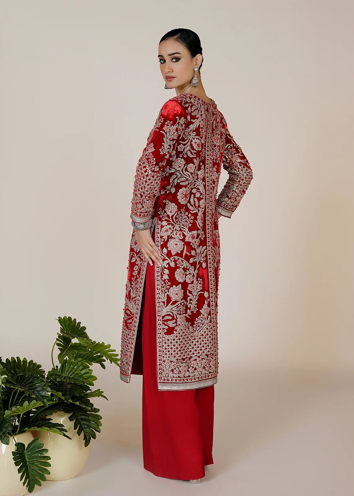 Rafael Red Coat - Rizwan Beyg Design