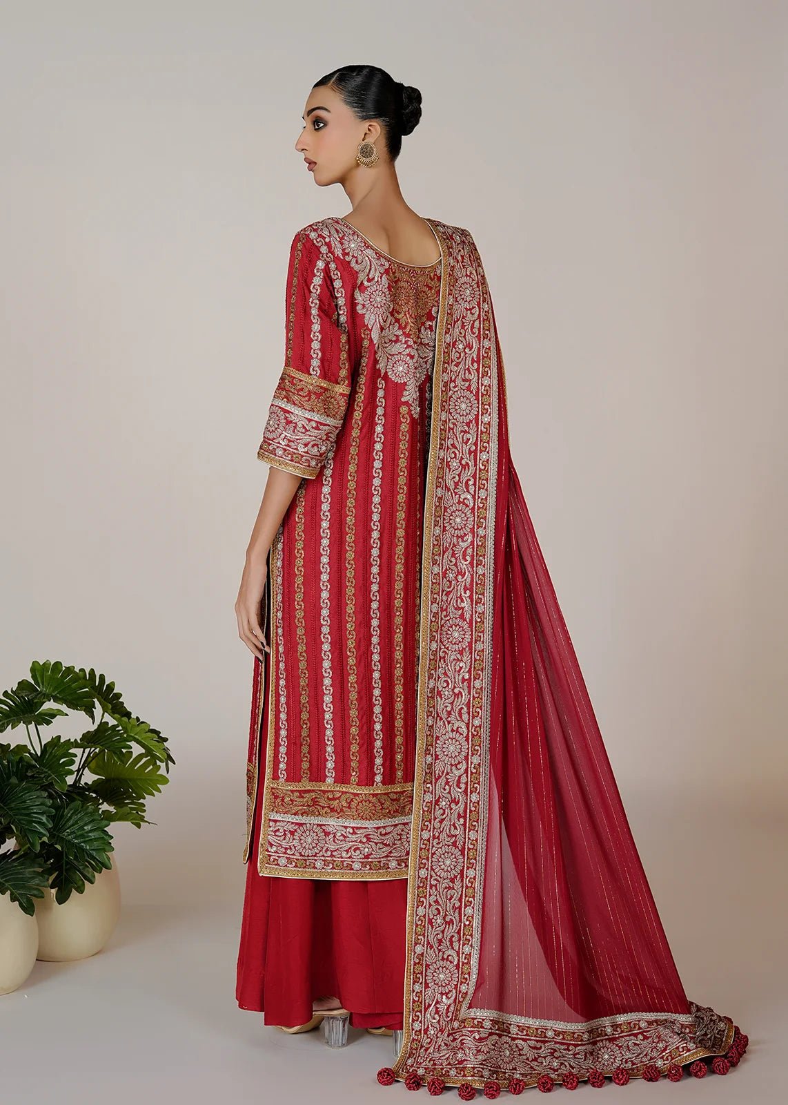 Red Ganga Jamni - Rizwan Beyg Design