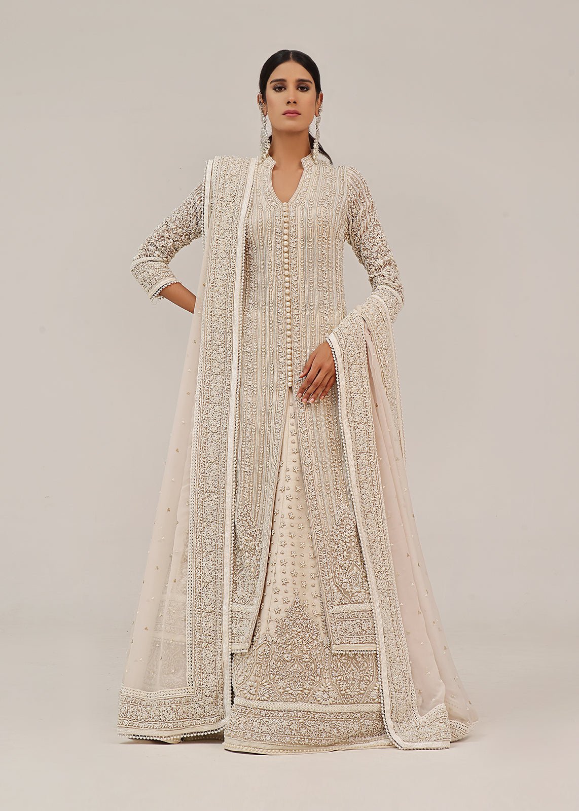 Regilia Long Coat & Lehenga - Rizwan Beyg Design