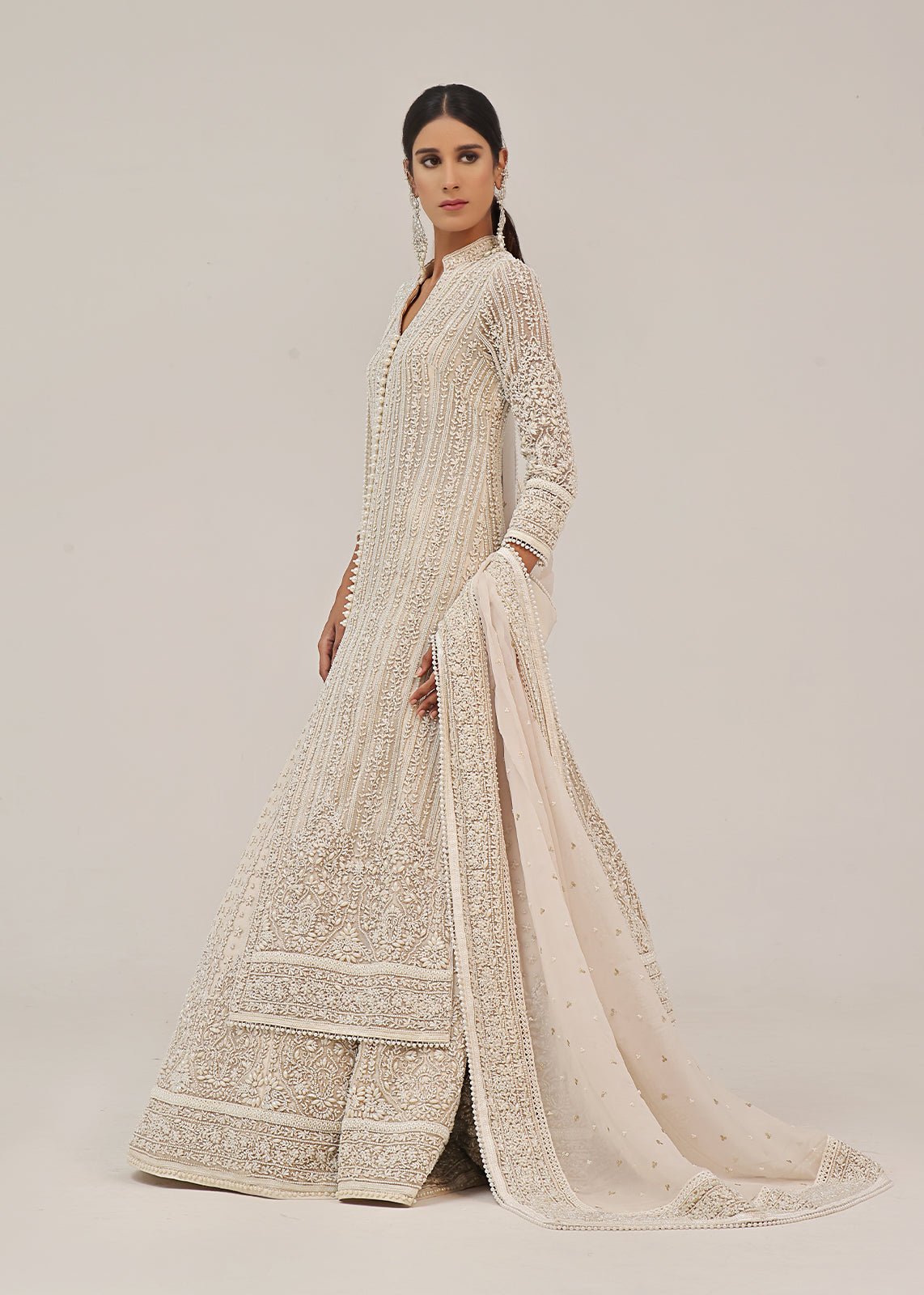 Regilia Long Coat & Lehenga - Rizwan Beyg Design