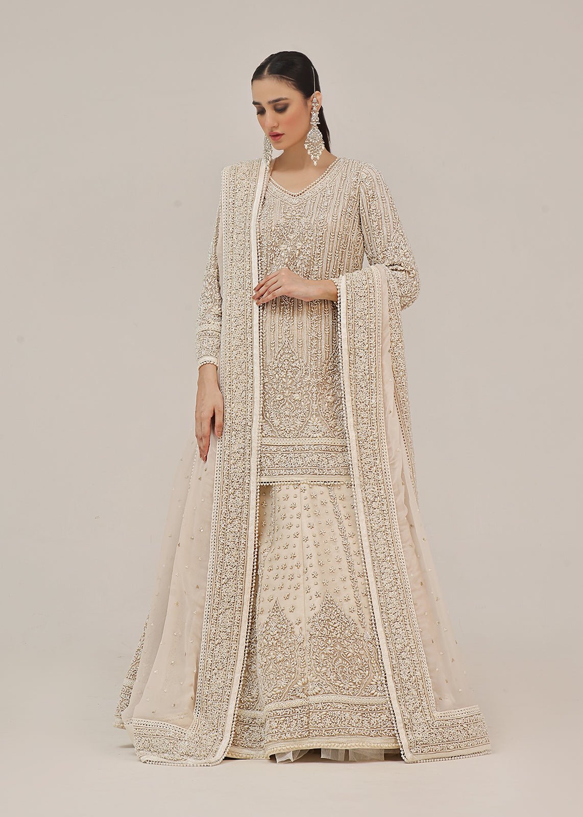 Regilia Short Shirt Lehenga & Dupatta - Rizwan Beyg Design