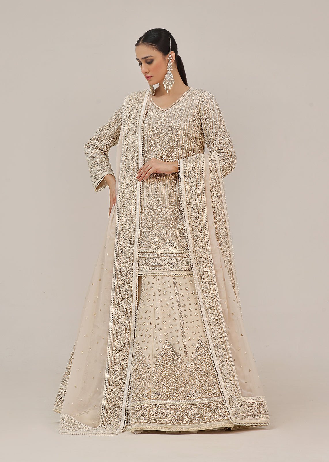 Regilia Short Shirt Lehenga & Dupatta - Rizwan Beyg Design