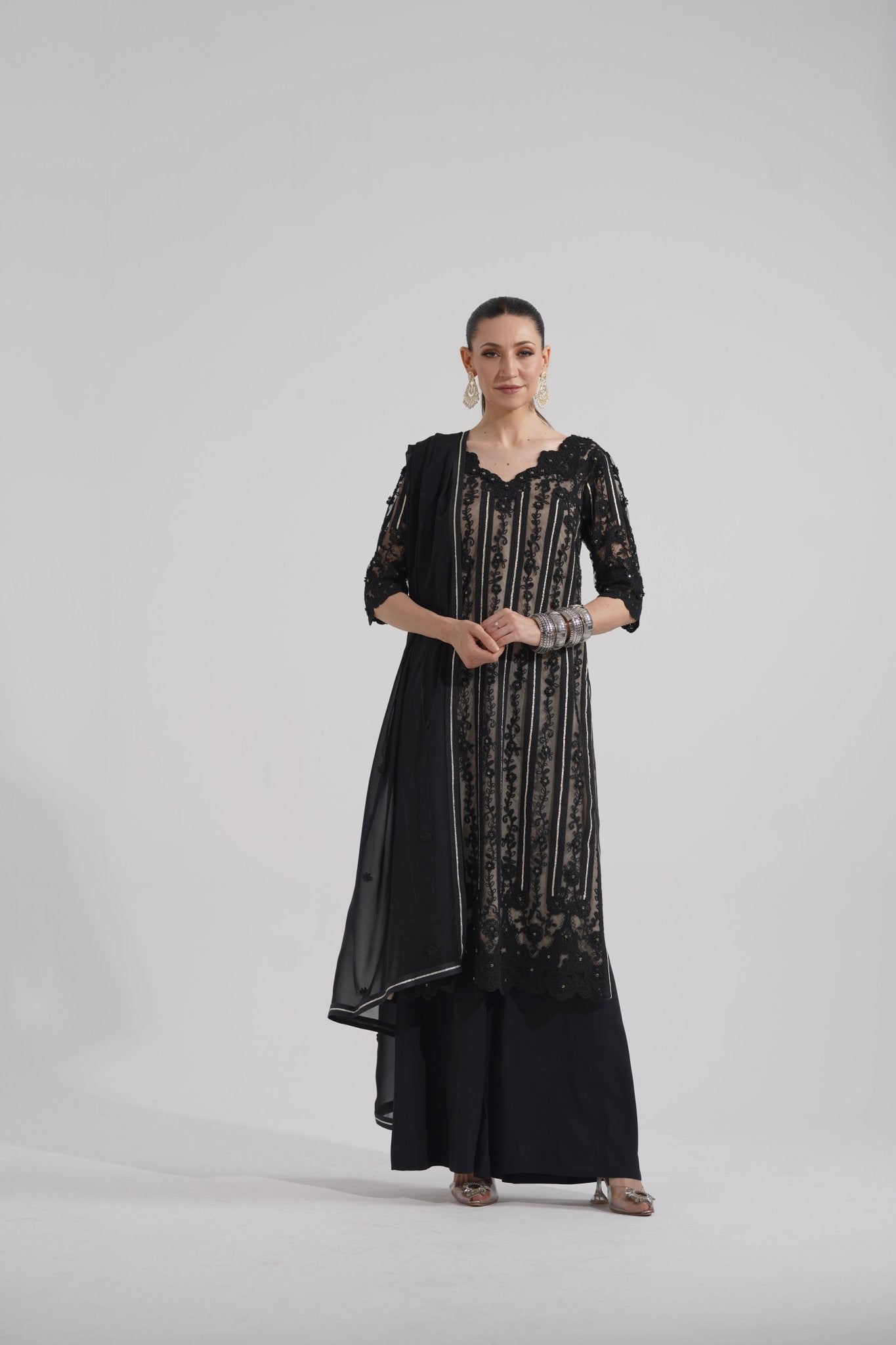 Sateen With Sleeves - Rizwan Beyg Design