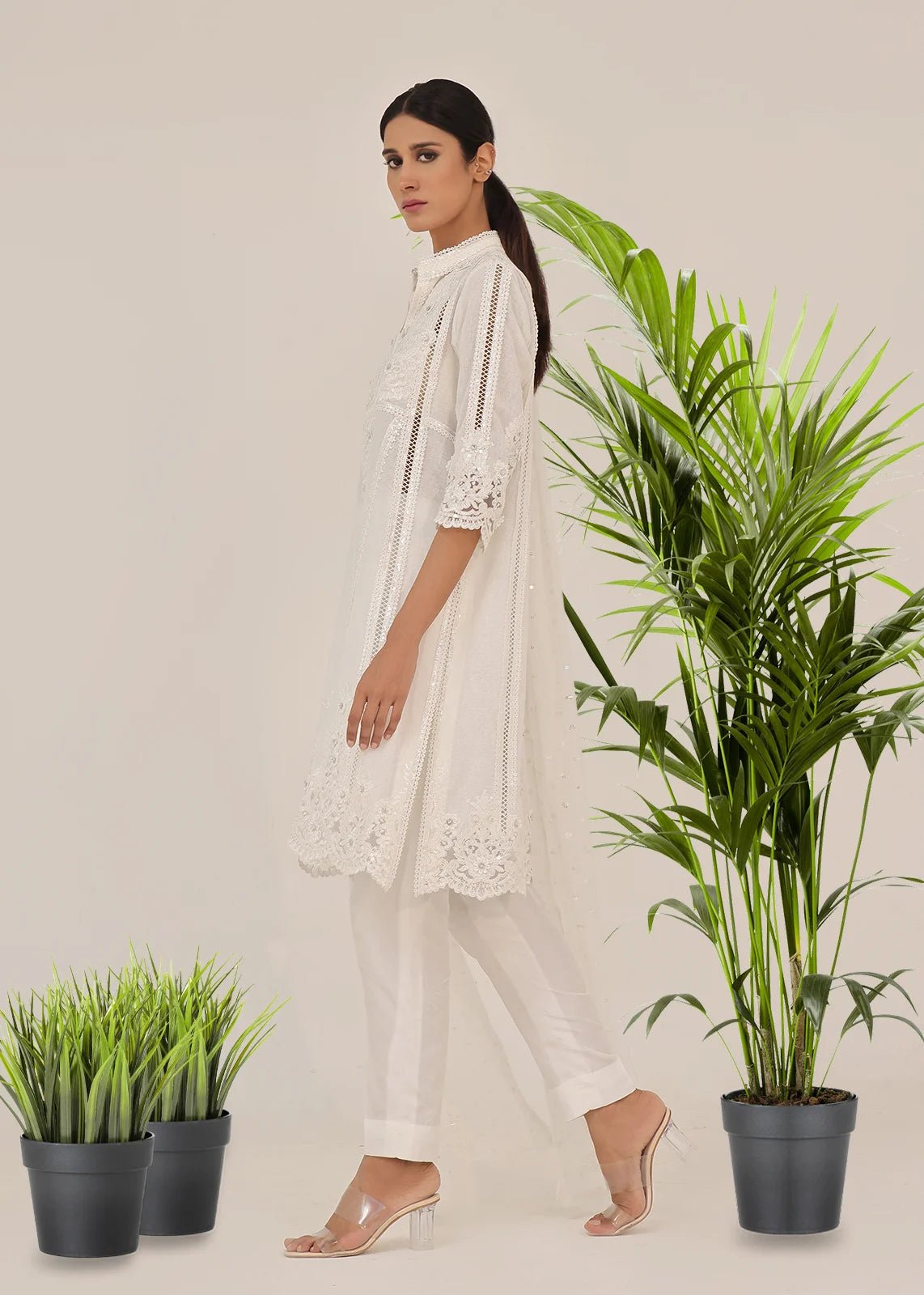 Selini White Shirt - Rizwan Beyg Design