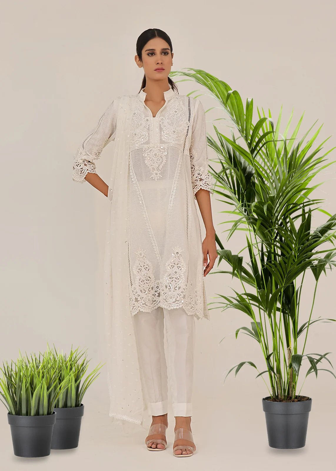 Selini White Shirt - Rizwan Beyg Design