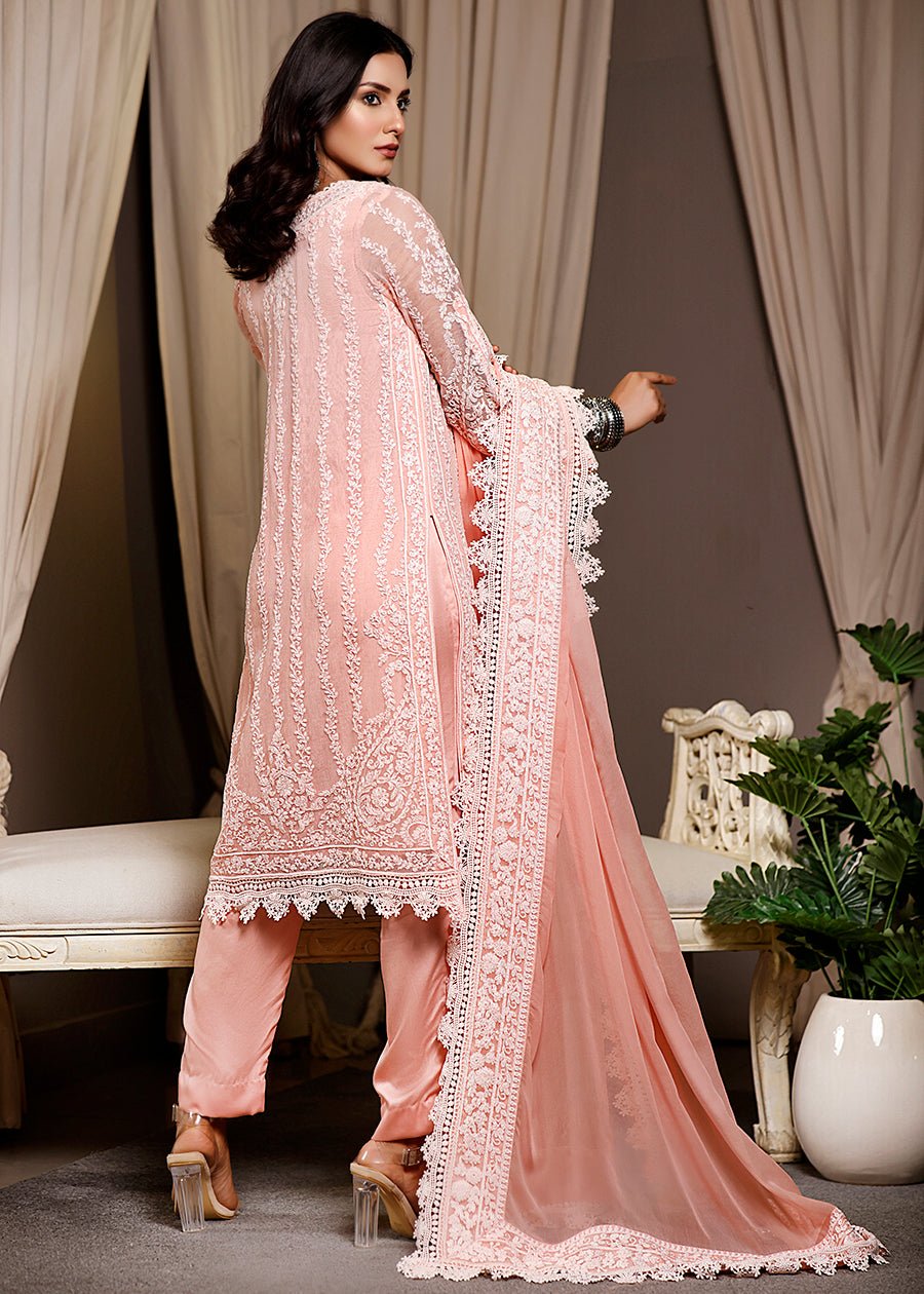 Shahama Pink kurta & dupatta - Rizwan Beyg Design