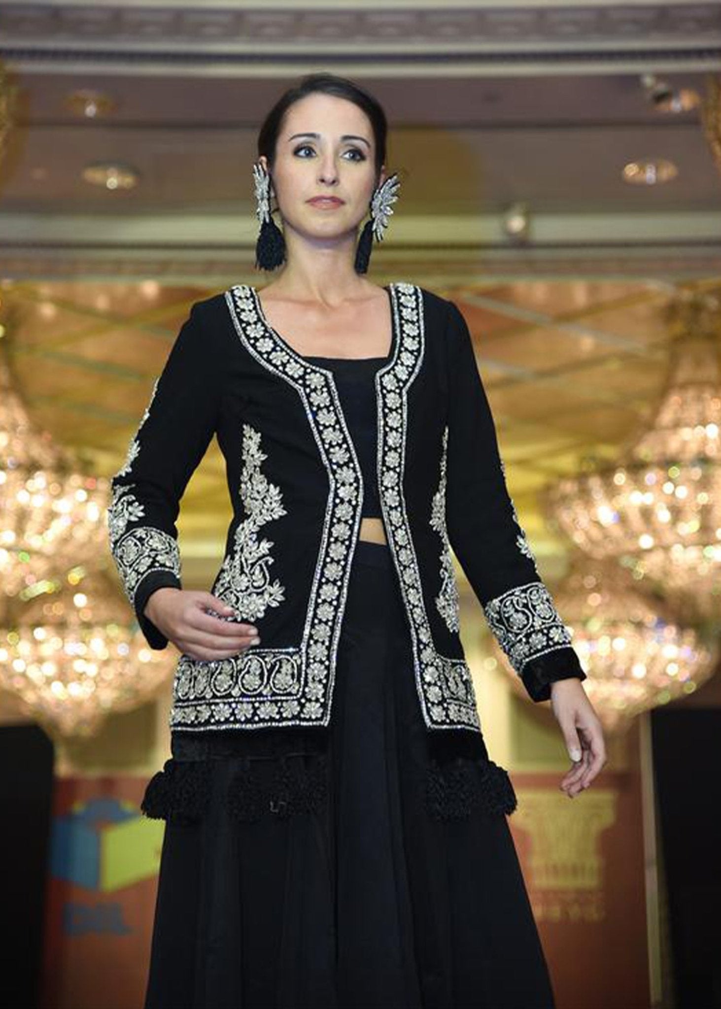 Short Silver Jacket - Rizwan Beyg Design