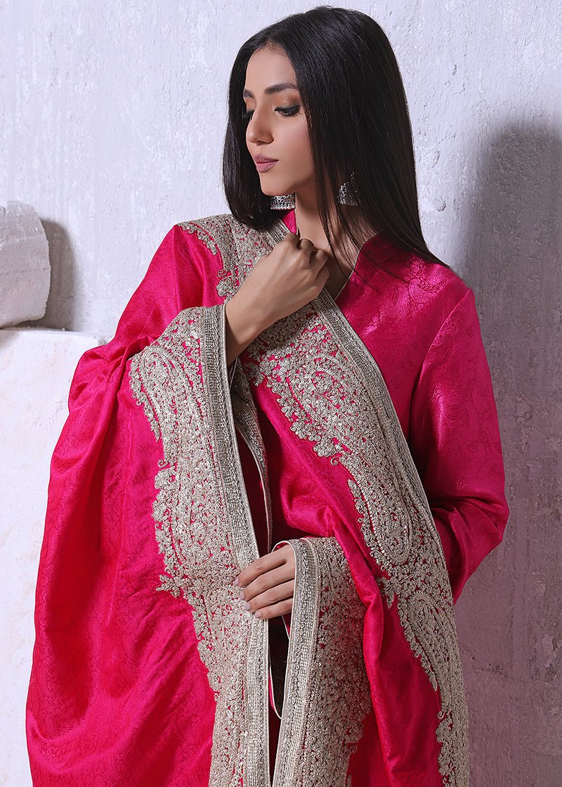 Sirilla Shawl Fuchsia - Rizwan Beyg Design