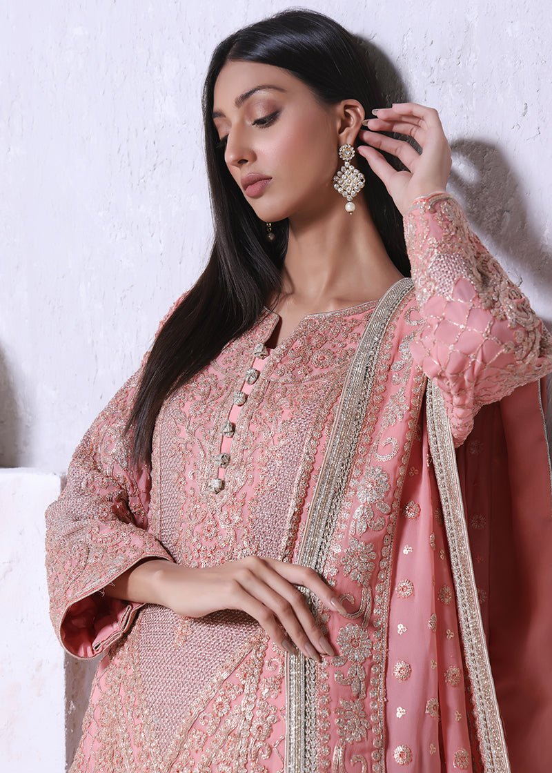 Zarmala Champagne Pink - Rizwan Beyg Design