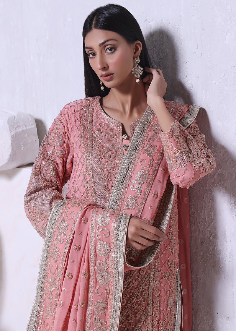 Zarmala Champagne Pink - Rizwan Beyg Design