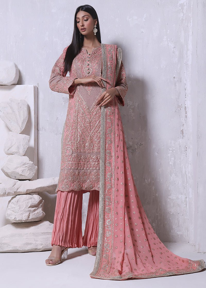 Zarmala Champagne Pink - Rizwan Beyg Design