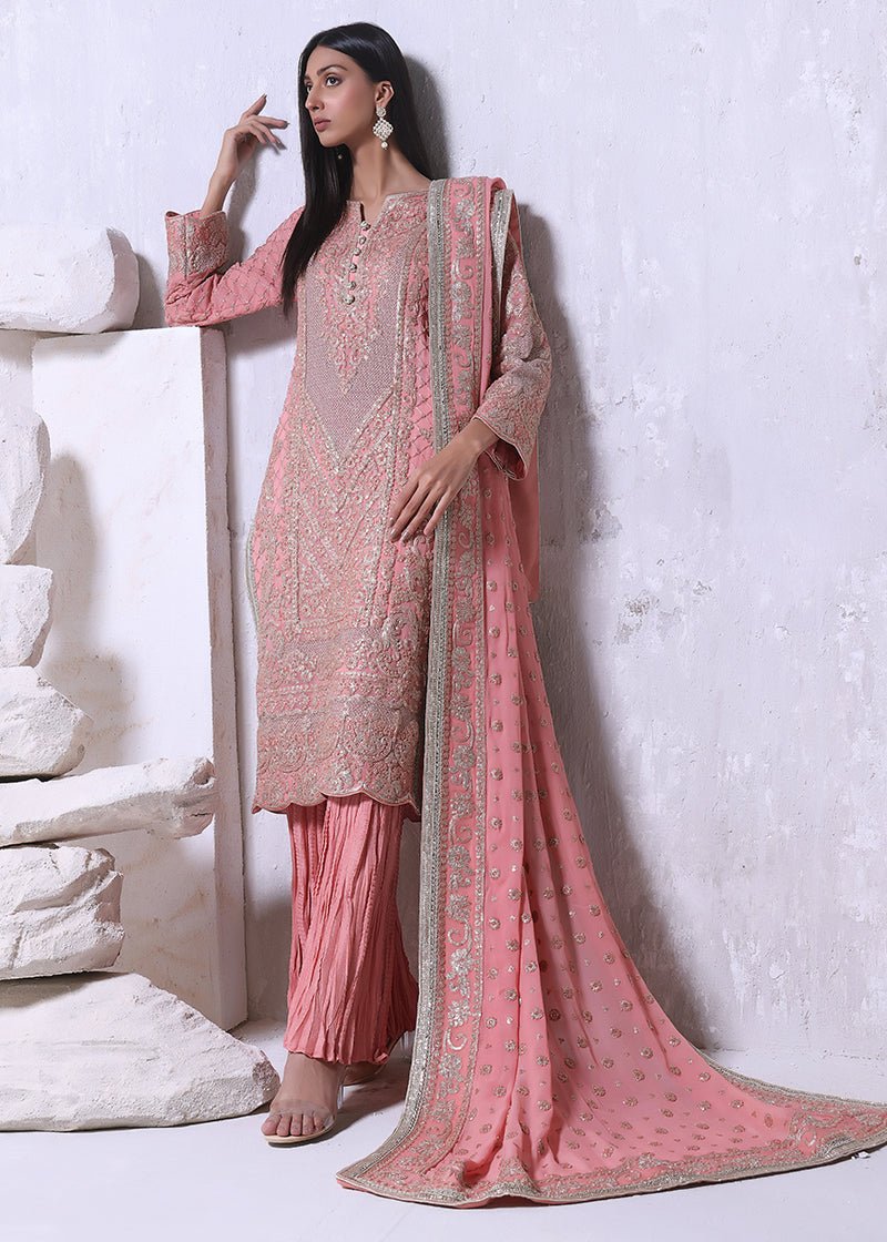 Zarmala Champagne Pink - Rizwan Beyg Design