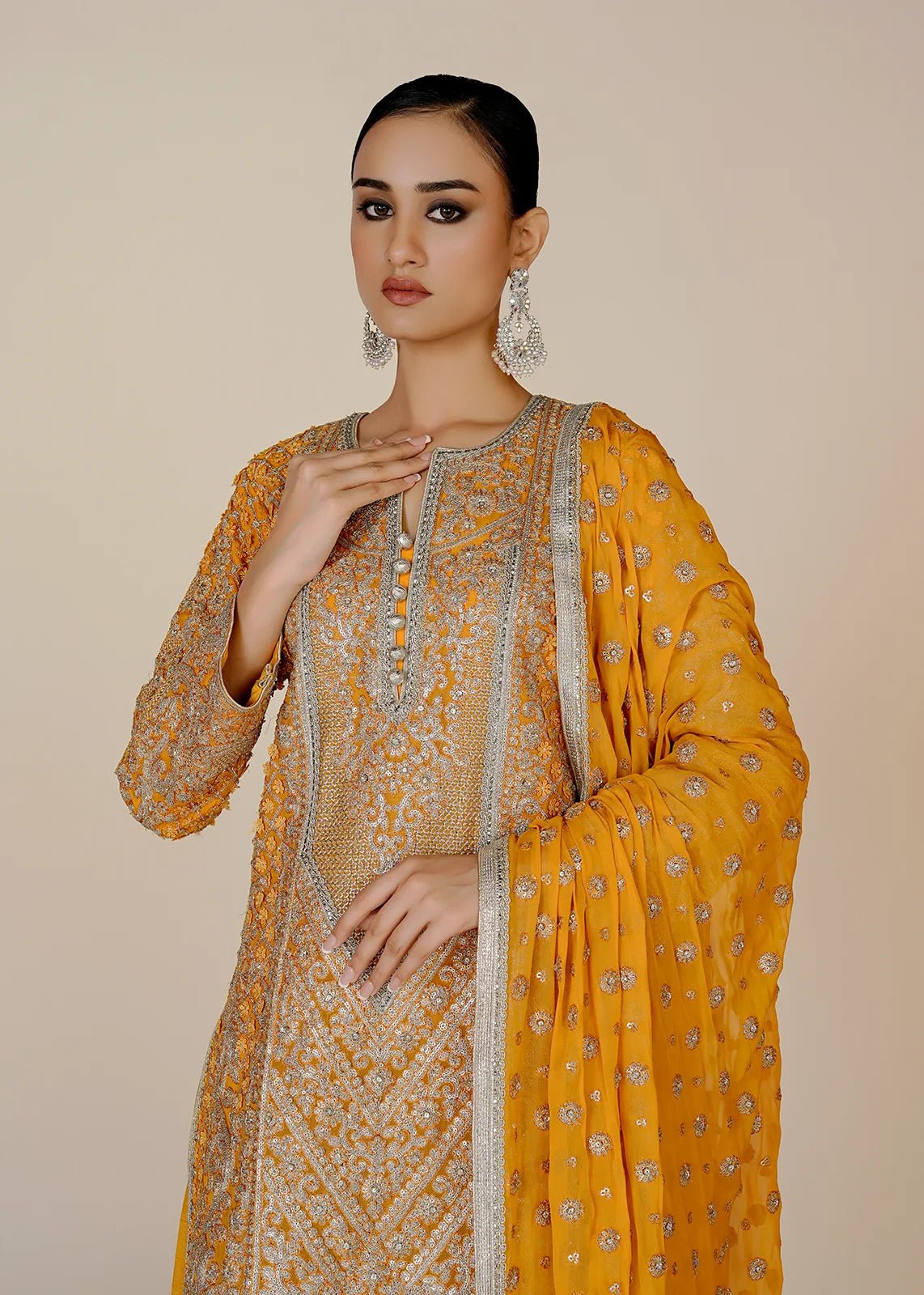 Zarmala Yellow - Rizwan Beyg Design