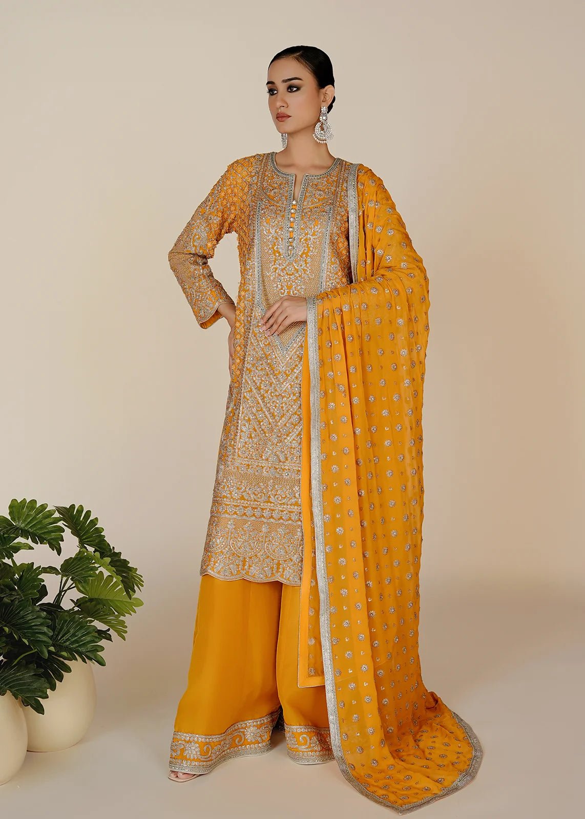 Zarmala Yellow - Rizwan Beyg Design