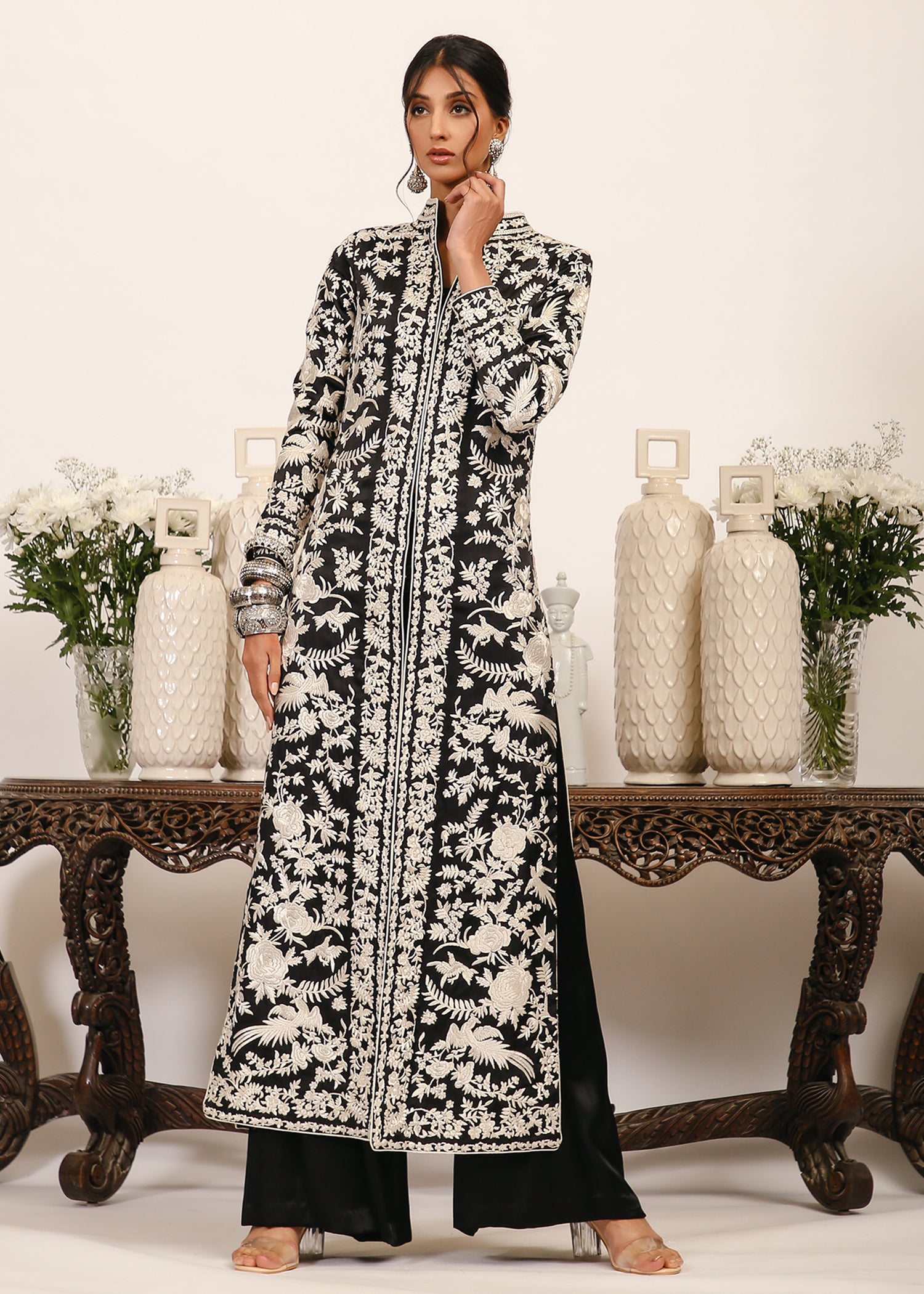 Parsi Gara Coat | Luxury Formals by Rizwan Beyg