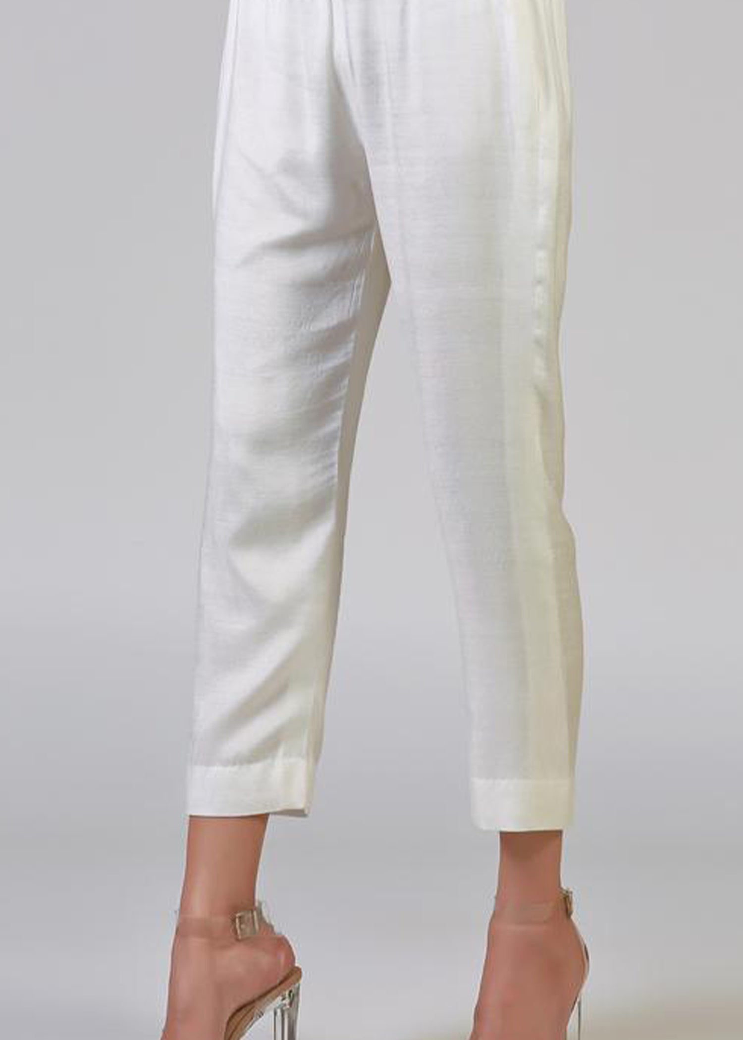 Frill Design Trouser Pant Cotton – Black – ZT377 - Silk Avenue Pakistan