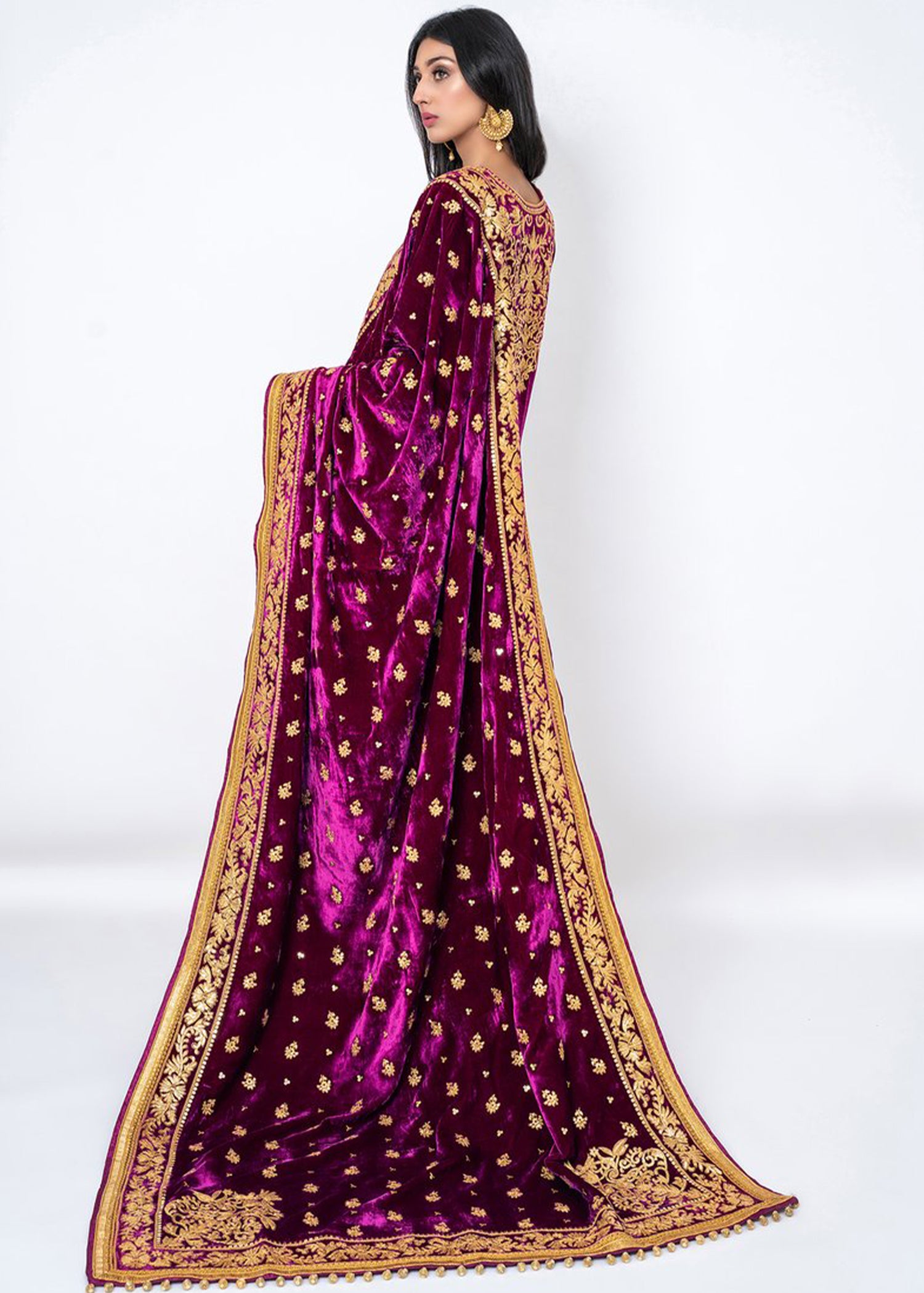 Al Hamra Velvet Shirt & Shawl